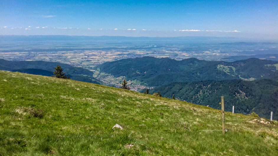 vue depuis le sommet du Belchen en Forêt Noire