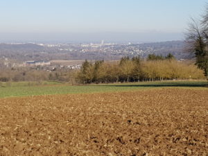 Mulhouse, vue depuis les hauteurs de Zillisheim