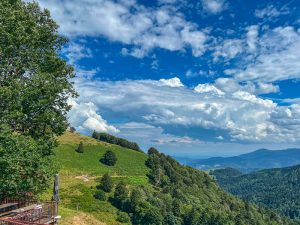 Tout près du Col d'Oderen, la ferme-auberge du Felsach et sa terrasse