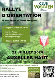 marche d'orientation à Auxelles-le-Haut