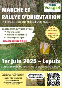 Marche d'orientation à Lepuix